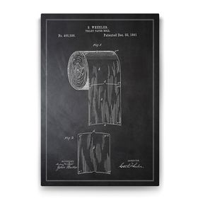 Tabloshop Tuvalet Kağıdı Patenti 40x60 cm Tablo