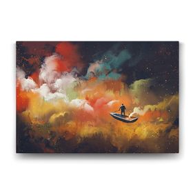 Tabloshop Uzaklara Yolculuk 125x80 cm Tablo
