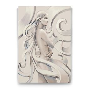 Tabloshop Uzun Saçlı Kadın 60x90 cm Tablo