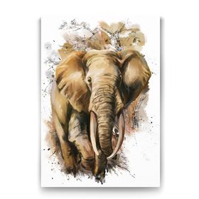 Tabloshop Vahşi Yaşamda Fil 80x125 cm Tablo