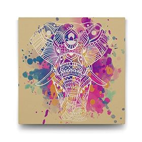 Tabloshop Vektörel Çizim Fil 60x60 cm Tablo