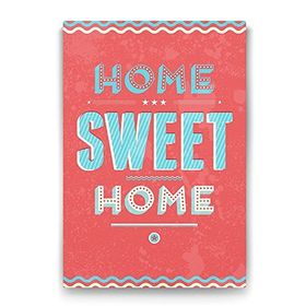 Tabloshop Vektörel Home Sweet Home 40x60 cm Tablo