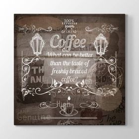 Tabloshop Vintage Kahve 60x60cm Tablosu