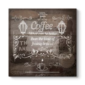 Tabloshop Vintage Kahve 60x60cm Tablosu
