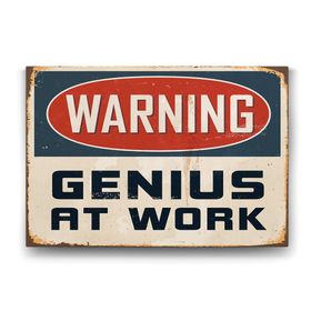 Tabloshop Warning 125x80 cm Tablo