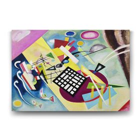 Tabloshop Wassily Kandinsky Trame Noire 45x30 cm Tablo