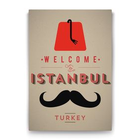 Tabloshop Welcome To İstanbul 50x75 cm Tablo
