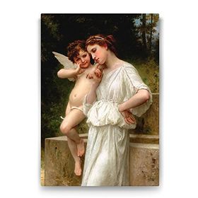 Tabloshop William Adolphe Bouguereau Love's Scerets 50x75 cm Tablo
