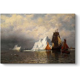 Tabloshop William Bradford Labrador Kıyılarında Balina Avcıları 140x100 cm Tablo