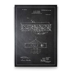 Tabloshop Wright Kardeşler Uçak Patenti 50x75 cm Tablo