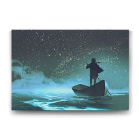 Tabloshop Yıldızlı Geceler 75x50 cm Tablo