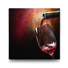 Tabloshop Yıllanmış Kırmızı Şarap 70x70 cm Tablo