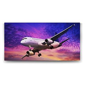 Tabloshop Yolcu Uçağı 160x80 cm Tablo
