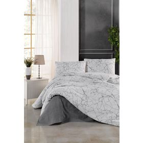 Tabu Home 160x220 cm La Marble Mermer Desenli Tek Kişilik Nevresim Takımı