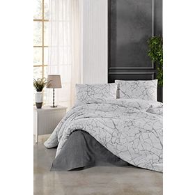 Tabu Home 160x220 cm La Marble Mermer Desenli Tek Kişilik Nevresim Takımı