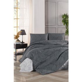 Tabu Home Ütopia Çizgili Takımı Çift Kişilik Nevresim