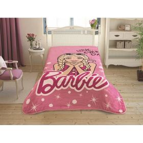 Taç 160x220 cm Lisanslı Barbie Tek Kişilik Battaniye