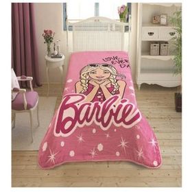 Taç 160x220 cm Lisanslı Barbie Tek Kişilik Battaniye