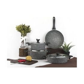Taç 3454 Master Cook Gri 7 Parça Tencere Seti