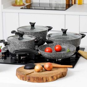 Taç 3454 Master Cook Gri 7 Parça Tencere Seti