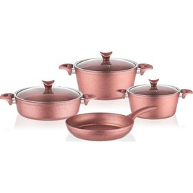 Taç 3457 Master Cook 7 Parça Granit Tencere Seti Rose Gold