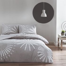 Taç 3464 V01 Gri Ranforce Moon Çift Kişilik Nevresim Takımı