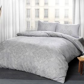 Taç 3465 Ranforce Mirabel Gri Tek Kişilik Nevresim Takımı