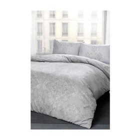 Taç 3465 Ranforce Mirabel Gri Tek Kişilik Nevresim Takımı