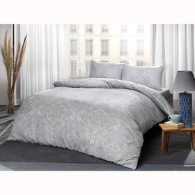 Taç 3465 Ranforce Mirabel Gri Tek Kişilik Nevresim Takımı