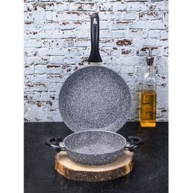 Taç 3539 Gri 2'li 20-26cm Ultra Granit Tava Seti