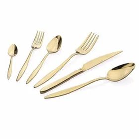 Taç 5137 Gold Odion Sebla 36 Parça Çatal Kaşık Bıçak Takımı
