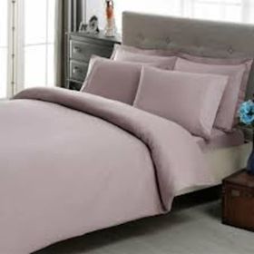 Taç 60117198 Premium Basic Stripe Çif Kişilik Mürdüm Nevresim Takımı