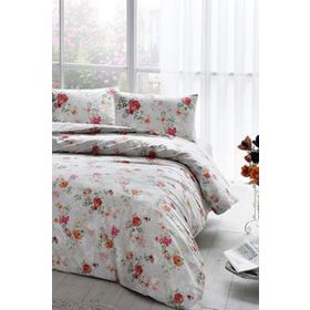 Taç 60191055 Ranforce Carmela Krem Çift Kişilik Nevresim Takımı