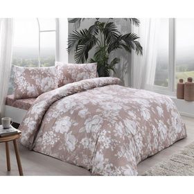 Taç 60264690 3464 Ranforce Abril Çift Kişilik Cappuccino Nevresim Takımı