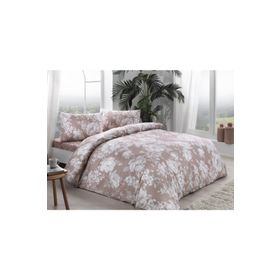 Taç 60264690 3464 Ranforce Abril Çift Kişilik Cappuccino Nevresim Takımı