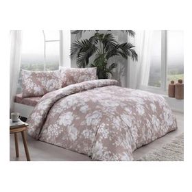 Taç 60264690 3464 Ranforce Abril Çift Kişilik Cappuccino Nevresim Takımı