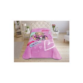 Taç 71307007 7480 Barbie Happy Lisanslı Tek Kişilik Battaniye