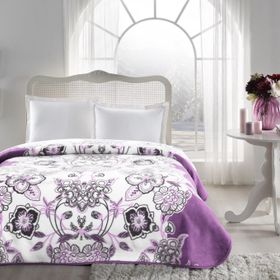 Taç 71308013 1068 Jasmine Mürdüm Çift Kişilik Battaniye