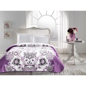 Taç 71308013 1068 Jasmine Mürdüm Çift Kişilik Battaniye