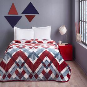 Taç Arleta Kırmızı Çift Kişilik Polyester Battaniye