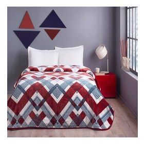 Taç Arleta Kırmızı Çift Kişilik Polyester Battaniye