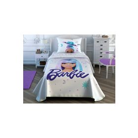 Taç Barbie Space Tek Kişilik Lisanslı Pike Takımı