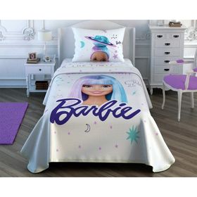 Taç Barbie Space Tek Kişilik Lisanslı Pike Takımı