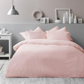 Taç Basic Pembe Tek Kişilik Antibakteriyel Nevresim Takımı
