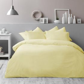 Taç Basic Sarı Çift Kişilik Nevresim Takımı