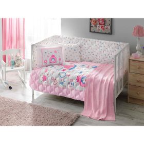 Taç Battaniyeli Bebek Uyku Seti Fancy Pembe