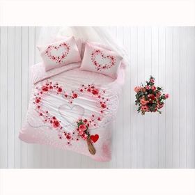 Taç Beautiful Pembe Glow Çift Kişilik Nevresim Takımı