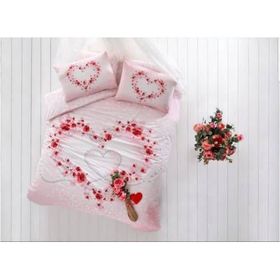 Taç Beautiful Pembe Glow Çift Kişilik Nevresim Takımı