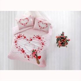 Taç Beautiful Pembe Glow Çift Kişilik Nevresim Takımı