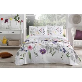 Taç Beauty Lila Tek Kişilik Pike Takımı